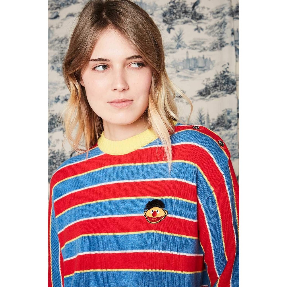 Paul & Joe Sister x Sesame Street Ernie Wool Sweater Top